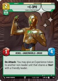 C-3PO - Translation Protocol (Hyperspace Foil) - A Lawless Time - Star Wars: Unlimited card