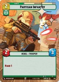 Partisan Infantry (Hyperspace Foil) - A Lawless Time - Star Wars: Unlimited card