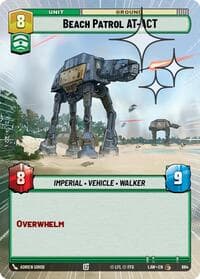 Beach Patrol AT-ACT (Hyperspace Foil) - A Lawless Time - Star Wars: Unlimited card