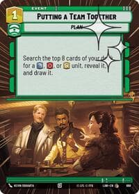 Putting a Team Together (Hyperspace Foil) - A Lawless Time - Star Wars: Unlimited card