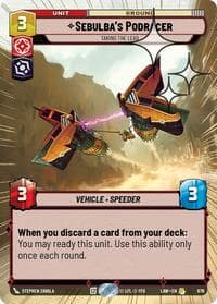 Sebulba's Podracer - Taking the Lead (Hyperspace Foil) - A Lawless Time - Star Wars: Unlimited card