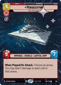 Persecutor - Fire Over Scarif (Hyperspace Foil) - A Lawless Time - Star Wars: Unlimited card