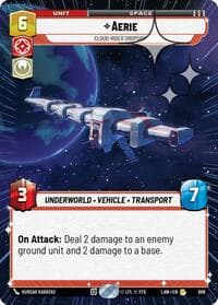 Aerie - Cloud-Rider Dropship (Hyperspace Foil) - A Lawless Time - Star Wars: Unlimited card