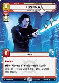 Ben Solo - Facing the Light (Hyperspace Foil) - A Lawless Time - Star Wars: Unlimited card