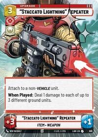 "Staccato Lightning" Repeater (Hyperspace Foil) - A Lawless Time - Star Wars: Unlimited card
