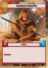 Savareen Survivor (Hyperspace Foil) - A Lawless Time - Star Wars: Unlimited card