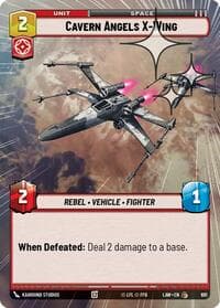 Cavern Angels X-Wing (Hyperspace Foil) - A Lawless Time - Star Wars: Unlimited card