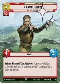 Arvel Skeen - Win and Walk Away (Hyperspace Foil) - A Lawless Time - Star Wars: Unlimited card