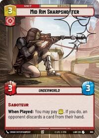 Mid Rim Sharpshooter (Hyperspace Foil) - A Lawless Time - Star Wars: Unlimited card