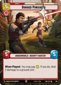 Dogged Pursuers (Hyperspace Foil) - A Lawless Time - Star Wars: Unlimited card