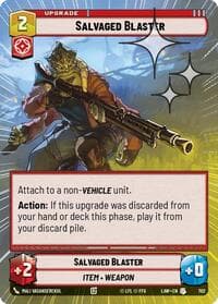 Salvaged Blaster (Hyperspace Foil) - A Lawless Time - Star Wars: Unlimited card