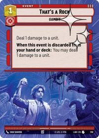That's a Rock (Hyperspace Foil) - A Lawless Time - Star Wars: Unlimited card