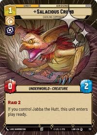 Salacious Crumb - Cackling Companion (Hyperspace Foil) - A Lawless Time - Star Wars: Unlimited card