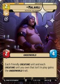 Malakili - Keeper of the Menagerie (Hyperspace Foil) - A Lawless Time - Star Wars: Unlimited card