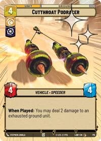 Cutthroat Podracer (Hyperspace Foil) - A Lawless Time - Star Wars: Unlimited card