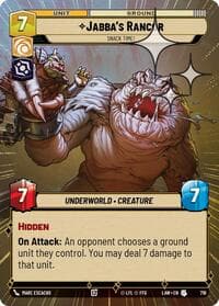 Jabba's Rancor - Snack Time! (Hyperspace Foil) - A Lawless Time - Star Wars: Unlimited card