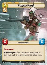 Weequay Pirate (Hyperspace Foil) - A Lawless Time - Star Wars: Unlimited card