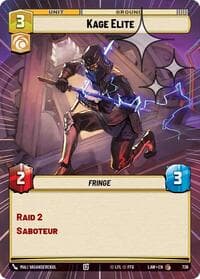 Kage Elite (Hyperspace Foil) - A Lawless Time - Star Wars: Unlimited card