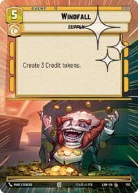 Windfall (Hyperspace Foil) - A Lawless Time - Star Wars: Unlimited card