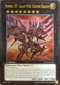 Number 107: Galaxy-Eyes Tachyon Dragon (UTR) - Lord of the Tachyon Galaxy - YuGiOh card