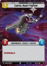 Cartel Heavy Fighter (Hyperspace Foil) - A Lawless Time - Star Wars: Unlimited card