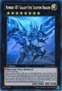 Number 107: Galaxy-Eyes Tachyon Dragon (Ghost Rare) - Lord of the Tachyon Galaxy - YuGiOh card