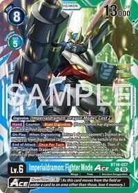 Imperialdramon: Fighter Mode ACE - BT16-027 (Reprint) - Advanced Booster Digimon Generation - Digimon Card Game card