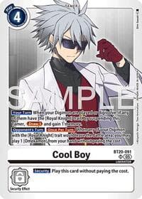 Cool Boy - BT20-091 (Reprint) - Advanced Booster Digimon Generation - Digimon Card Game card