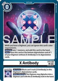 X Antibody (Reprint) - Advanced Booster Digimon Generation - Digimon Card Game card