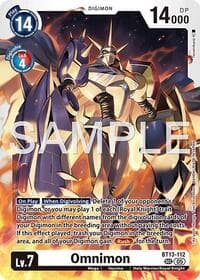 Omnimon - BT13-112 (Reprint) - Advanced Booster Digimon Generation - Digimon Card Game card