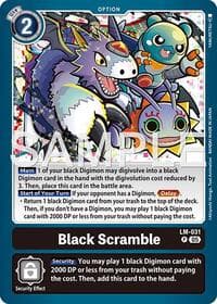 Black Scramble (Reprint) - Advanced Booster Digimon Generation - Digimon Card Game card