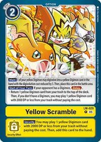 Yellow Scramble (Reprint) - Advanced Booster Digimon Generation - Digimon Card Game card