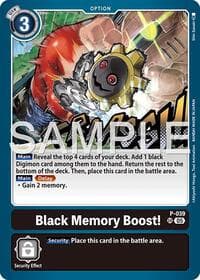 Black Memory Boost! (Reprint) - Advanced Booster Digimon Generation - Digimon Card Game card
