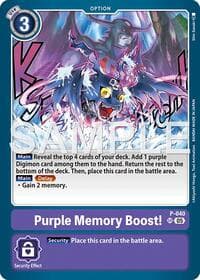 Purple Memory Boost! (Reprint) - Advanced Booster Digimon Generation - Digimon Card Game card