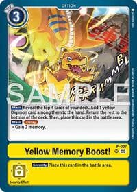 Yellow Memory Boost! (Reprint) - Advanced Booster Digimon Generation - Digimon Card Game card