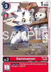 Gammamon - RB1-005 (Reprint) - Advanced Booster Digimon Generation - Digimon Card Game card