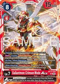 Gallantmon: Crimson Mode ACE (Reprint) - Advanced Booster Digimon Generation - Digimon Card Game card