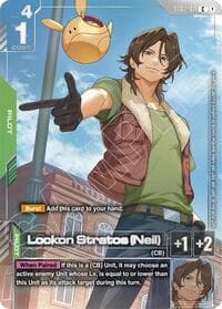 Lockon Stratos (Neil) (Newtype Challenge 2026 Mission 2) - Gundam Promotional Cards - Gundam Card Game card