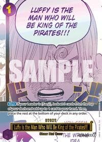 Luffy Is the Man Who Will Be King of the Pirates!!! (Japanese Version 3rd Anniversary Set) - One Piece Promotion Cards - One Piece Card Game card
