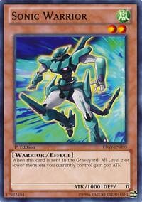 Sonic Warrior - Lord of the Tachyon Galaxy - YuGiOh card