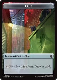 Clue // Rat Double-Sided Token - Commander: Teenage Mutant Ninja Turtles - Magic: The Gathering card