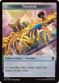 Treasure // Ninja Double-Sided Token - Commander: Teenage Mutant Ninja Turtles - Magic: The Gathering card