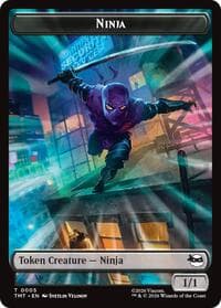 Ninja // Food Double-Sided Token - Teenage Mutant Ninja Turtles - Magic: The Gathering card