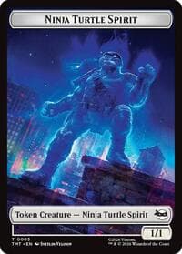 Ninja Turtle Spirit // Food Double-Sided Token - Teenage Mutant Ninja Turtles - Magic: The Gathering card