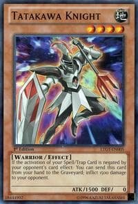 Tatakawa Knight - Lord of the Tachyon Galaxy - YuGiOh card