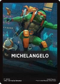 Michelangelo Theme Card - Commander: Teenage Mutant Ninja Turtles - Magic: The Gathering card
