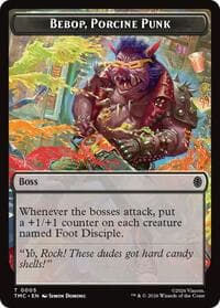 Bebop, Porcine Punk - Commander: Teenage Mutant Ninja Turtles - Magic: The Gathering card