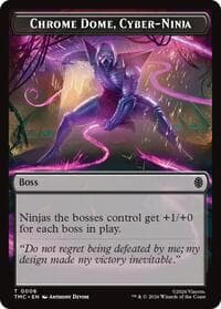 Chrome Dome, Cyber-Ninja - Commander: Teenage Mutant Ninja Turtles - Magic: The Gathering card
