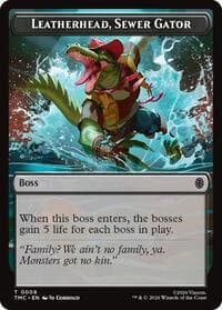 Leatherhead, Sewer Gator - Commander: Teenage Mutant Ninja Turtles - Magic: The Gathering card