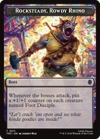 Rocksteady, Rowdy Rhino - Commander: Teenage Mutant Ninja Turtles - Magic: The Gathering card